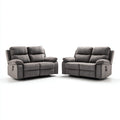 Ensemble de canapés - Tissu - 158x93x101 cm - Gris - Moderne relax manuel